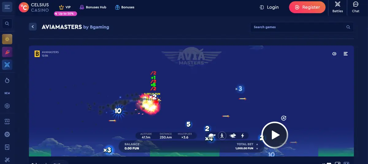 How to play Avia Masters crash game and test strategies in demo mode