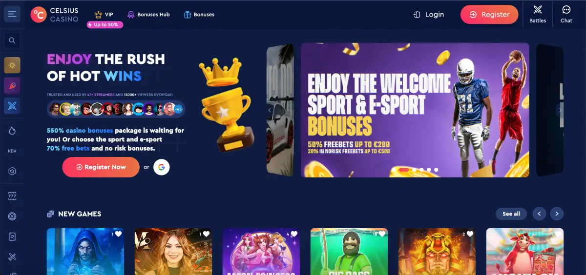 Avia Masters main interface in Celsius casino