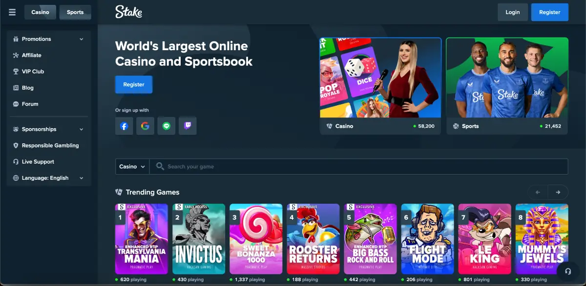 Avia Masters main screen at Stake casino