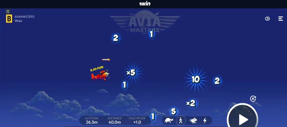 Comparison of all four speed modes and their influence on risk and reward