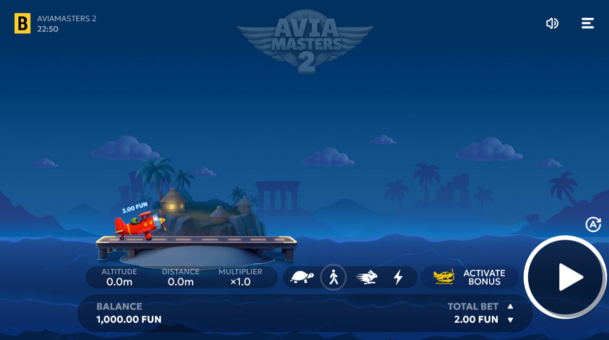 Avia Masters 2 demo mode compared with real money gameplay