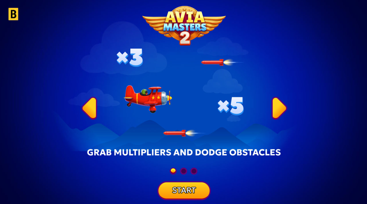 Avia Masters 2 game characteristics table with RTP and max win